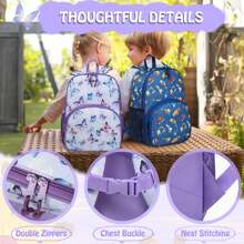1 PCS Sac à dos mignon pour enfants, joli sac à dos hydrofuge pour enfants d'âge préscolaire, garçons, crèche, sac à dos pour filles avec sangle de poitrine, papillon, sac à dos, parfait pour l'extérieur, les voyages et la rentrée scolaire, la salle de classe