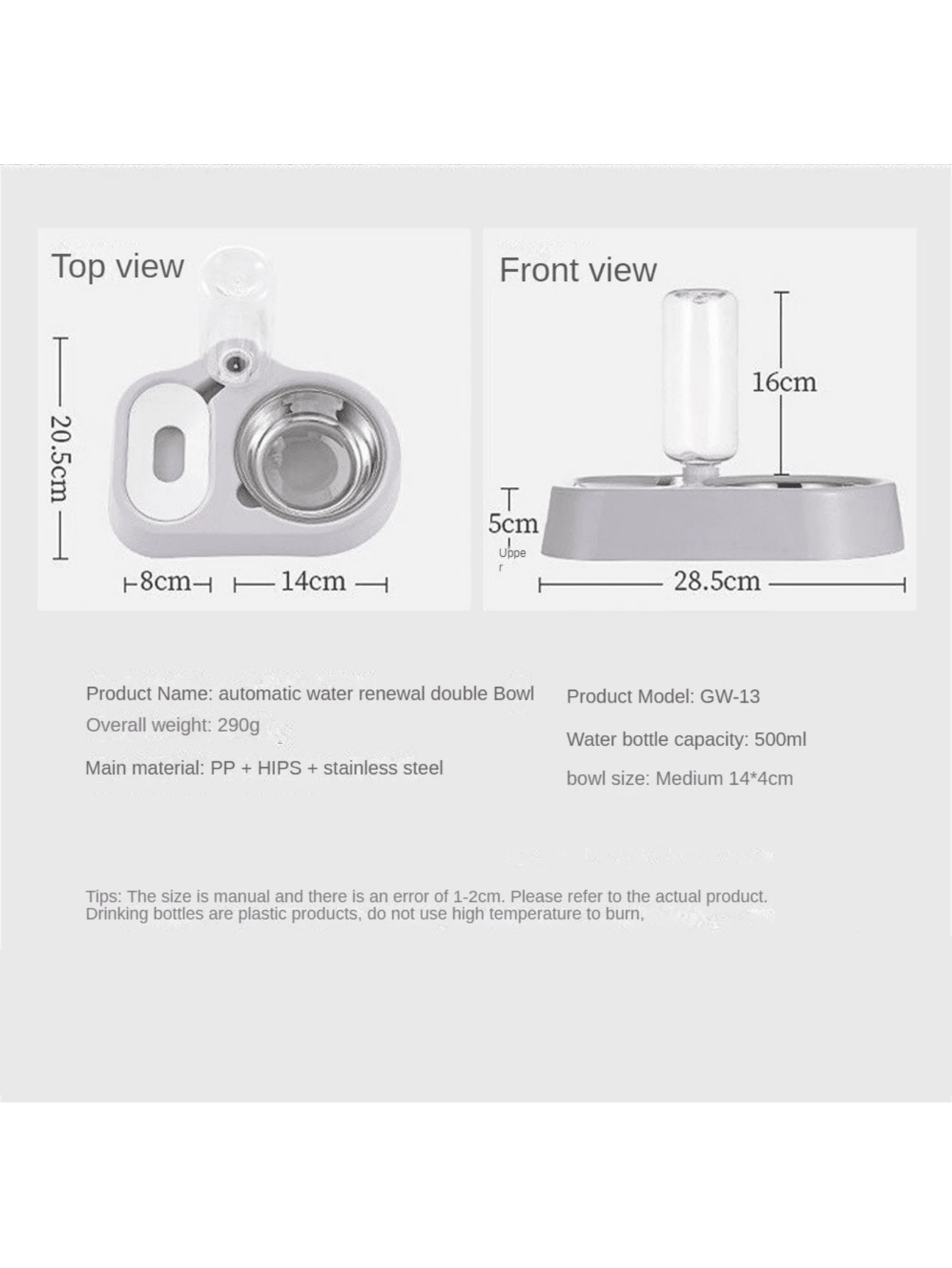 Pet Automatic Water Food Feeding Bowl For Cats And Dogs Automatic