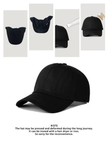 1pc "Take It Easy" Printed Drawstring Baseball Mesh Cap, Adjustable Outdoor Sun Hat For All Seasons Suitable For Travel, Beach, Y2K Style For Young Adults - Print - View 8