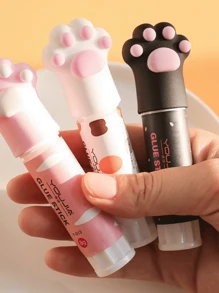Motarro* 1pc Cat Claw Solid Glue Stick Cute Quick Stick Solid Glue Kawaii Stick Back To School