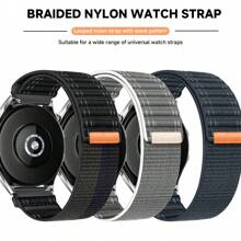 Dây đeo bằng nylon 20mm 22mm tương thích với Samsung Galaxy Watch 7 6 5 4 40mm 44mm 6Classic 47 Band Correas tương thích với vòng đeo tay Redmi Watch 3Active/Lite - 22mm - Xem 2