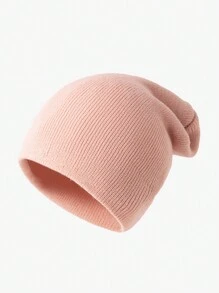 1 件男士纯色百搭针织帽，适合秋冬保暖和日常穿着秋季服装 - 彩色 - 查看 13