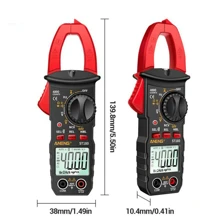 4000 Counts Digital Clamp Meter AC Current Multimeter Ammeter Voltage Tester Car Amp Hz Capacitance NCV Ohm Tool - Black - View 11