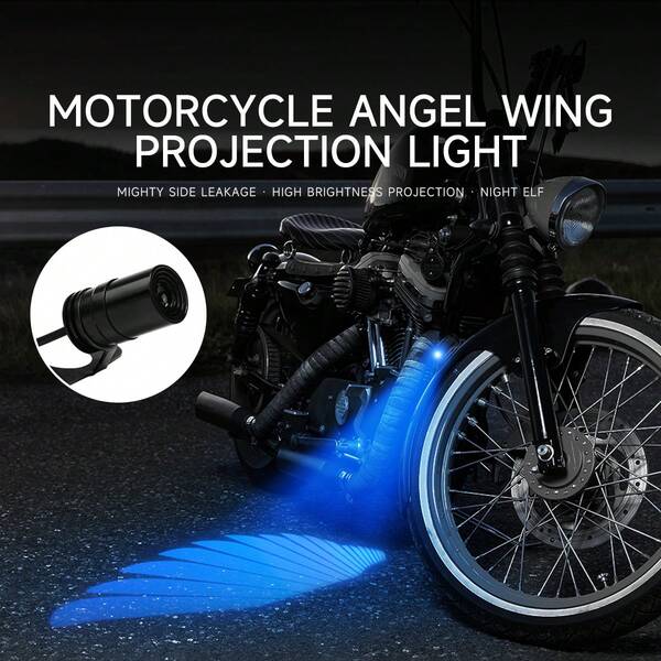 Fccemc Motorcycle Angel Wings Light A Pair Modified LED Decorative Welcome Wing Laser Ambient Projection Light 12V