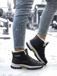 Klasyczne i modne, puszyste, wodoodporne, ciepłe buty śnieżne, wygodne w noszeniu dla kobiet