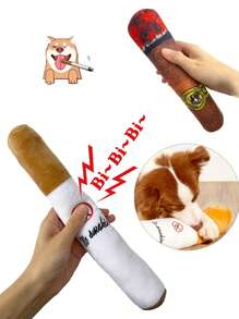 2 Stücke/Set Knautschspielzeug für Haustiere, lustiges Plüschhundespielzeug, süßes Hundegeburtstagsgeschenk, Hundenagespielzeug, Haustierspielzeug für kleine, mittlere und große Hunde