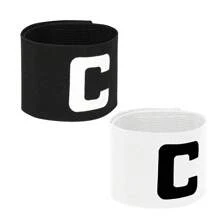 Brazaletes de capitán de fútbol: 1/2 paquetes Brazalete de capitán C, Brazalete de capitán de fútbol elástico, Bandas de capitán ajustables