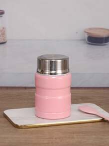 1 cái Cốc đựng thức ăn trưa giữ nhiệt mini di động 16oz có tên tùy chỉnh, đi kèm thìa thép không gỉ, bình chân không bằng thép không gỉ SUS304 - nhiều màu - Xem 14