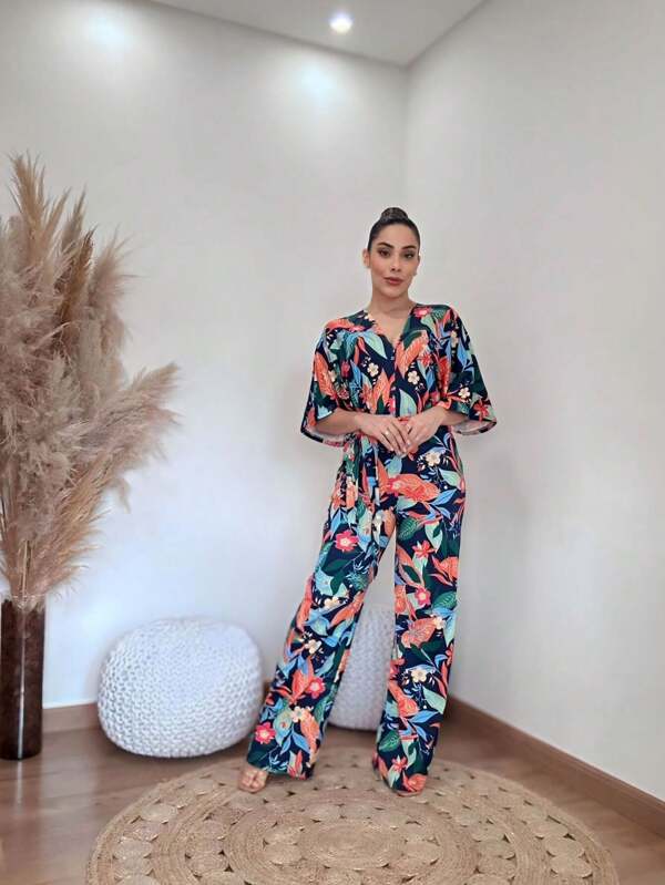 MACACÃO LONGO PANTALONA COM MANGAS