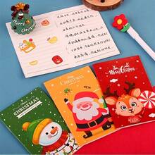 Christmas Decoration 20pcs Cartoon Christmas Mini Notebooks, Portable Pocket-Sized Memo Pads, Student Stationery, Christmas Decorations, Christmas Party Favors, Back To School Supplies, Notebooks - Multicolor - View 4