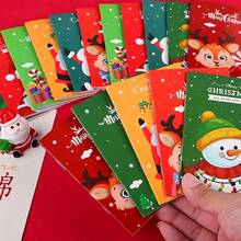 Christmas Decoration 20pcs Cartoon Christmas Mini Notebooks, Portable Pocket-Sized Memo Pads, Student Stationery, Christmas Decorations, Christmas Party Favors, Back To School Supplies, Notebooks - Multicolor - View 7