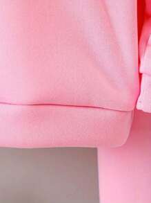 2pcs/Set Toddler Girls Fashionable Cute Sports Outdoor Gentle Sweet Casual Minimalist Cartoon Puppy Heart Lollipop Print Hoodie Sweatshirt And Pants Set, Autumn/Winter