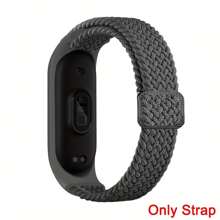 Bracelet solo en nylon compatible avec Xiao-Mi Mi Band 6 5 4 3/Amazfit Band 5, bande de remplacement pour sport réglable souple et colorée pour Xiao-Mi Mi Band 6 5 (NFC) pour hommes et femmes