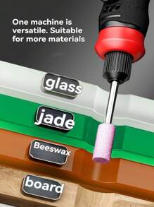 Portable Electric Polishing Machine Set, Suitable For Polishing, Grinding, Carving, Cutting, Drilling, USB Rechargeable Lithium Battery, Handheld Mini Electric Drill For Home Use, Polishing And Carving, Ideal For DIY Of Metal/Jade/Wood/Stationery/Glass/Plastic And Other Materials - Multicolor - View 8