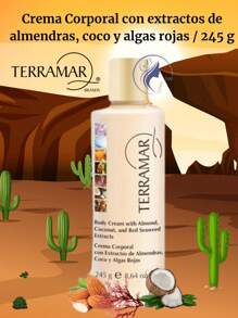 Crema Corporal Con Almendra, Coco Y Algas Rojas TERRAMAR / 245 g. - Rosa Pálido - Ver 2