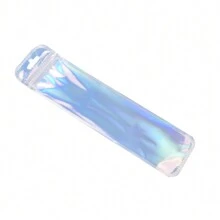 50入/組 2.16x8.66英吋全息鉛筆收納袋，筆包裝袋，可重複使用防異味密封袋，適用於派對禮品收納、化妝品、珠寶與筆包裝 - 彩色 - 查看 9