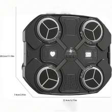 2024 儿童拳击机，带 LED 灯蓝牙传感器的智能音乐拳击机，壁挂式拳击机目标训练设备，3 速拳击音乐拳击机 - 多色 - 查看 4