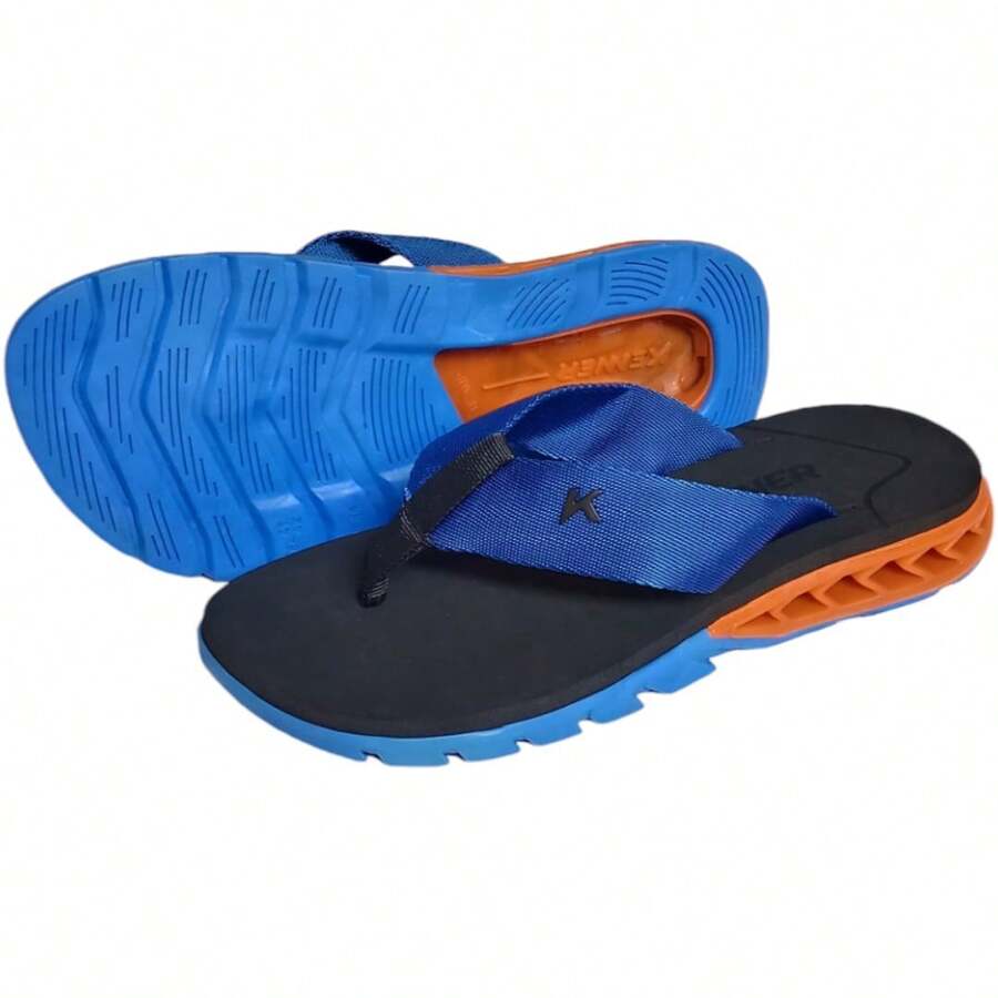 Kenner Rakka Men's Flip Flops - Cam đen xanh - Xem 1