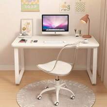 Modern Sturdy Table Writing Desk Laptop Table ,Computer Desk Table Simple Gaming Table Home Desk Student Writing Desk Bedroom Desk Workbench Desk - 白色 - 查看 5