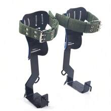 Tree Pole Climbing Spike Set Safety Belt Straps Portable For Outdoor Fruit Pick - Black - View 4
