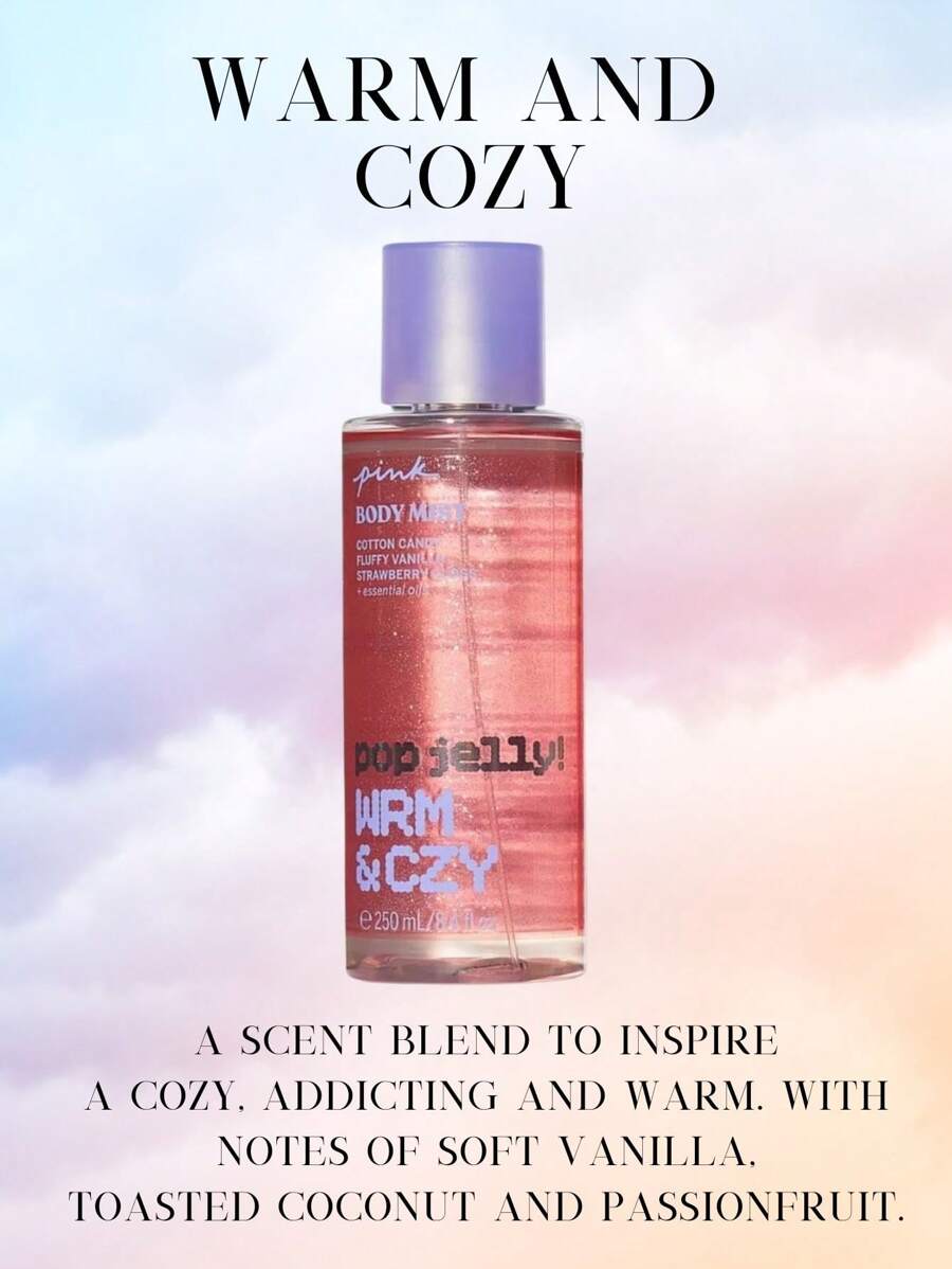 Victoria's Secret VS Body Mist Fine Fragrances Pink Perfume Bombshell Sexy - Warm and Cozy - View 1