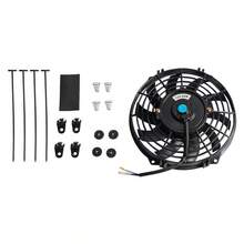 Universal 7"9"12" 12V 80W Car Electric Radiator Cooling Curve Fan Kit Pull/ Push - Black - View 3
