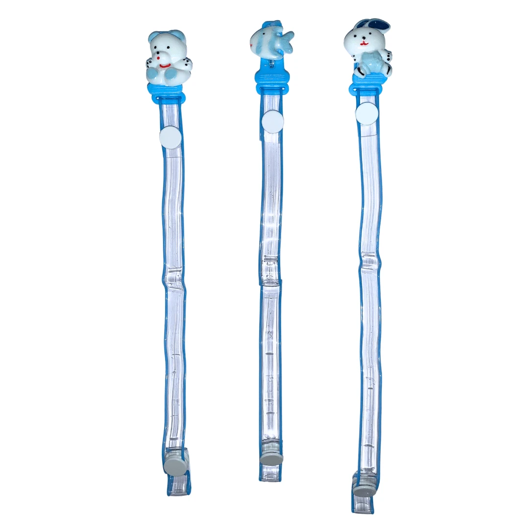 Assorted Silicone Pacifier Clips - Màu xanh lam - Xem 1