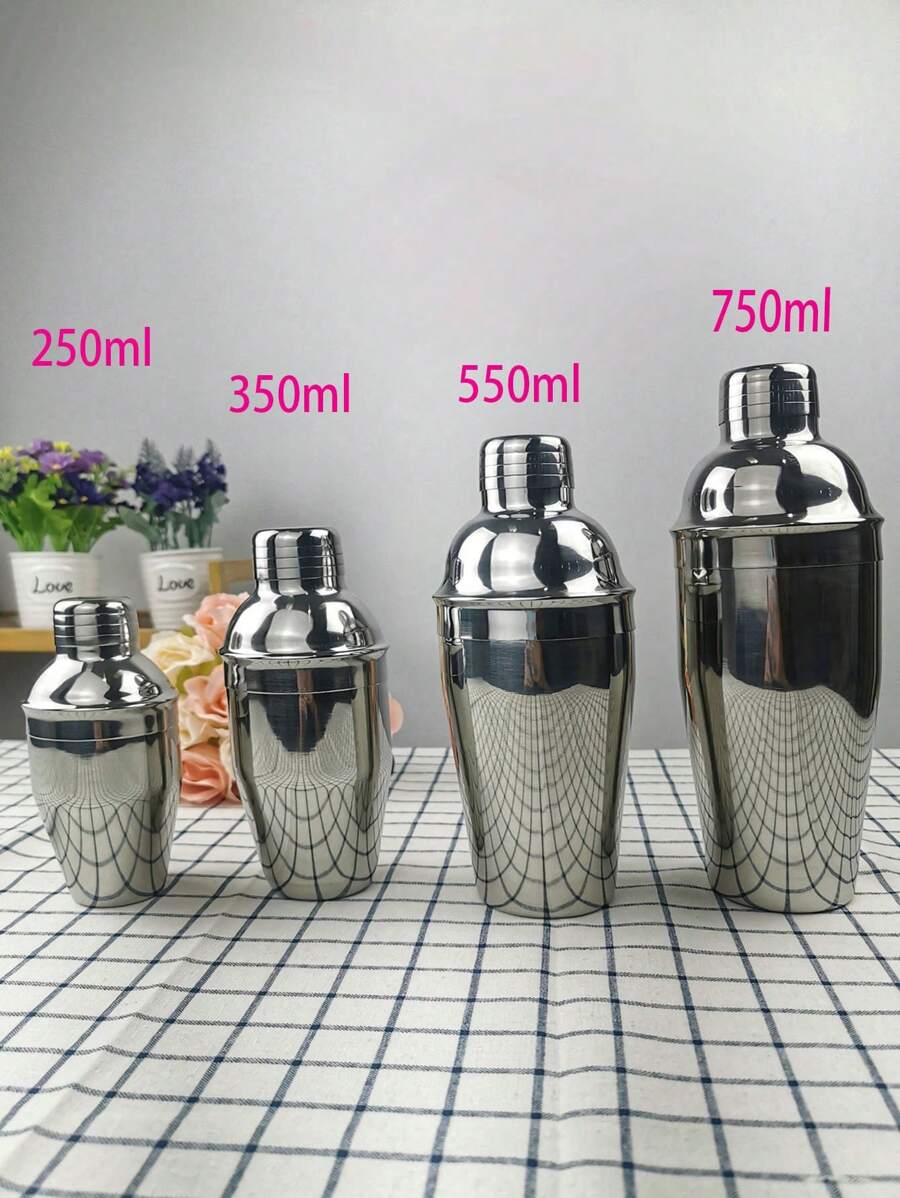 1 pieza Coctelera de acero inoxidable 304, vaso mezclador de recetas, coctelera de acero inoxidable para bar, decoración de fiesta, cumpleaños, regalo para el padre