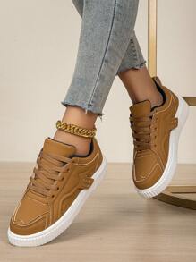 Damenschuhe, Modische Sneaker, Leichte Slip-On Skater Schuhe