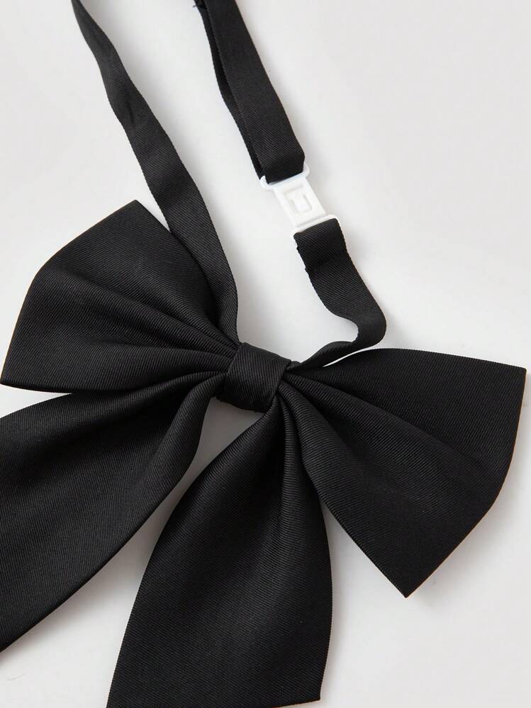 1pc Solid Color Elegant Bow Tie Collar Valentine Day Men Necktie - Solid Color - View 2