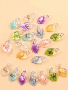 SWEET BELL 10 cái Bảy Màu sắc Hoạt hình Biển Hình con ốc Vật rủ xuống Chế tạo Của ABS Nhựa , Thích hợp Đối với DIY Đồ trang sức , Quần áo , Thủ công , Vòng tay Và Móc chìa khóa Phụ kiện - Nhiều màu - Xem 1