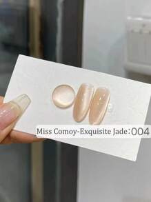 15ML Jade Cat Eye Nail Polish 2026 New White Ice Transparent Glass Bead Light Therapy Gel Professional Nail Salon Use - Multicolor - View 7