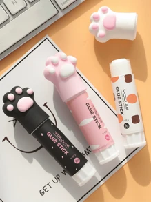 Motarro* 1pc Cat Claw Solid Glue Stick Cute Quick Stick Solid Glue Kawaii Stick Back To School