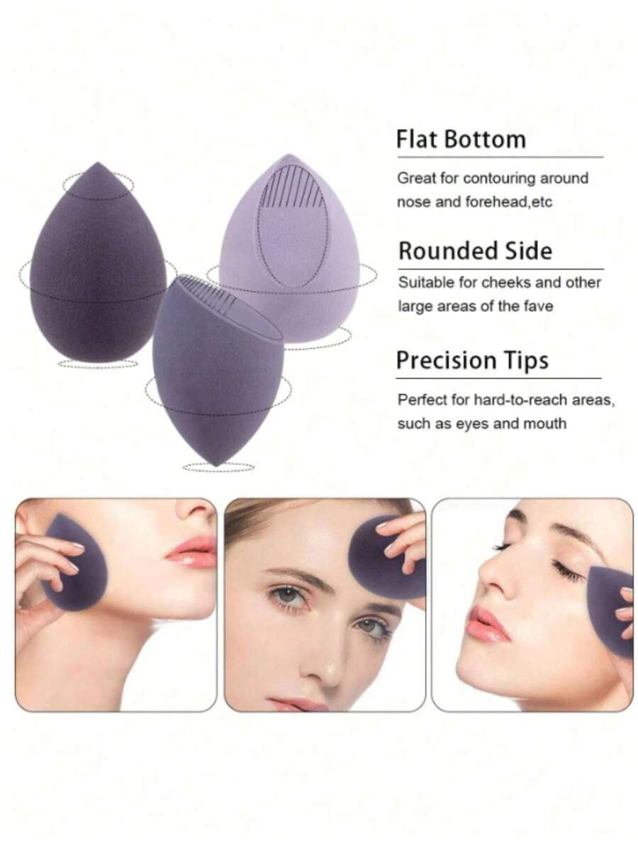 13pcs Makeup Sponge Set Including 3pcs Sweetheart Marshmallow Powder