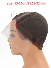 1pc/Bag Wig Caps For Making Wigs Full Lace Wig Weaving Cap Mesh Base Machine Made Stretchy Net Medium With Adjustable Strap