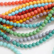 Environ 50 pièces Fil de perles en cristal clair de 8 mm, perles de verre pour la conception de bracelets, colliers, décoration de rideaux