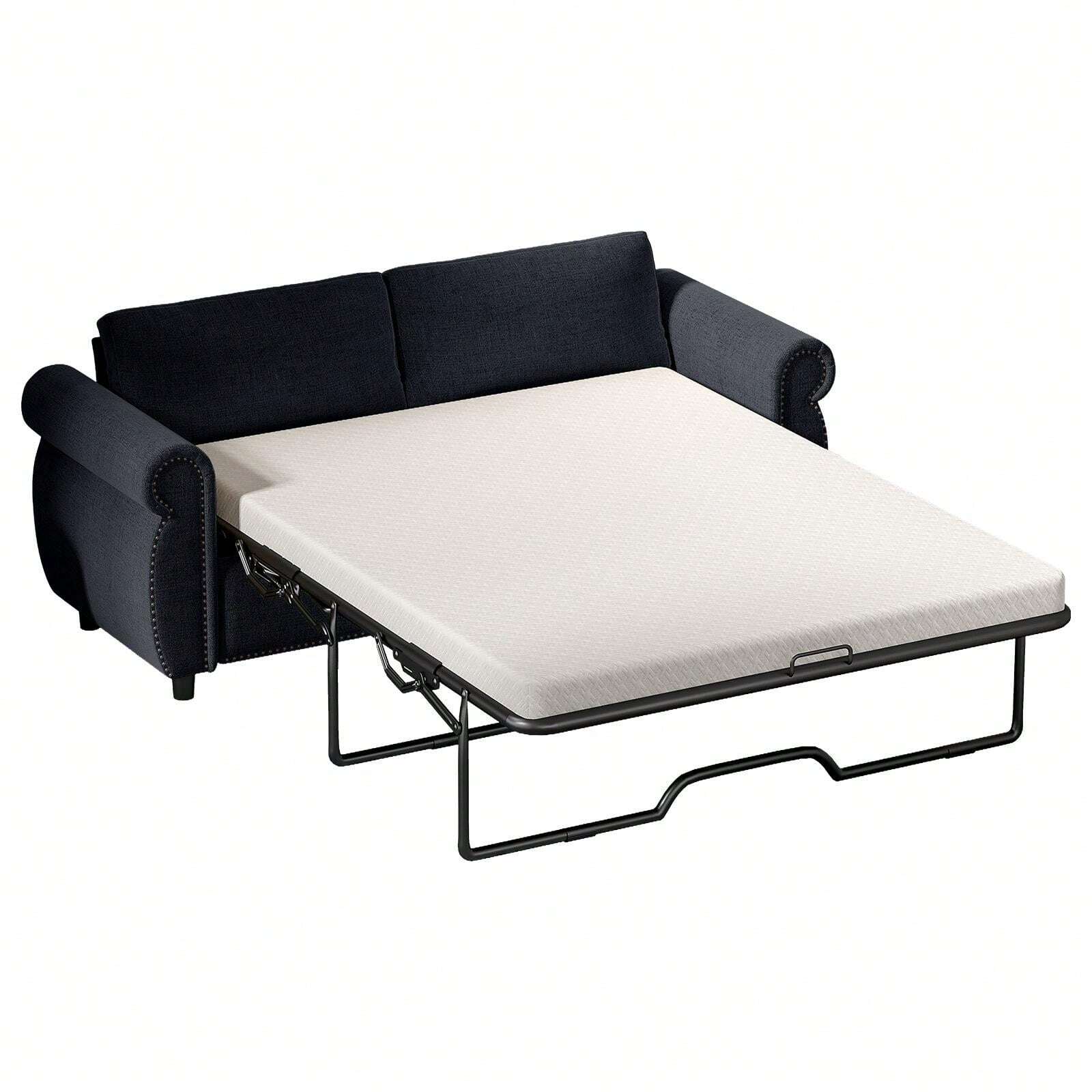 Modern Pullout Couch Bed, Pull Out Sofa Bed 2In1 Convertible Loveseat