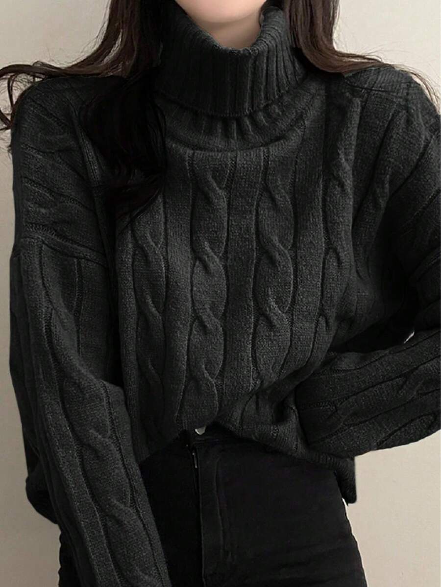 Women's Casual Loose Comfortable Turtleneck Sweater, Autumn/Winter