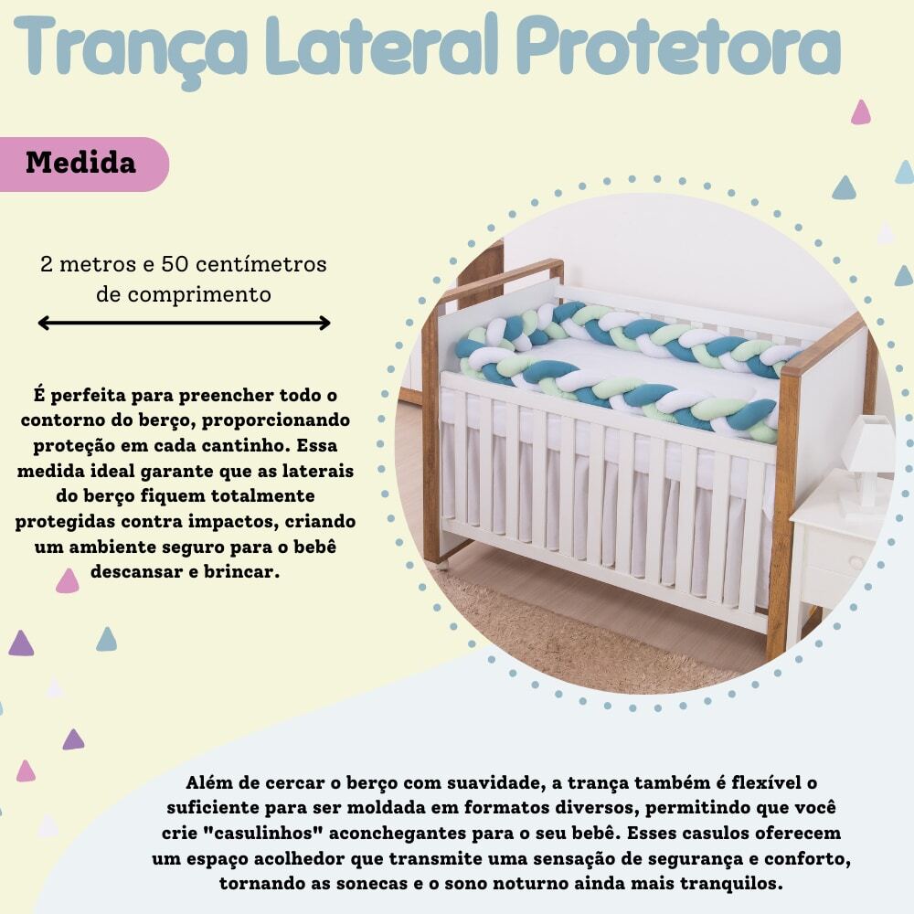 American National Crib Side Braid Protector For Sofa Side, Separate, 2