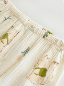 Nature Print Textured Lounge Coordinates - Beige - View 6