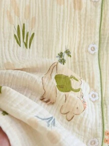 Nature Print Textured Lounge Coordinates - Beige - View 3