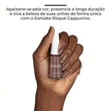 Kit 4 Esmaltes Risque Tons de Marrons e Nude Hipoalergênico