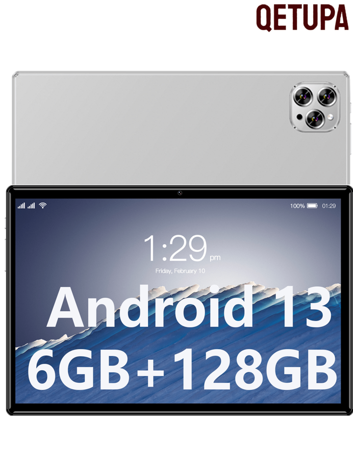 Qetupa M9-4-New 10.1 Inches Tablet,Android 13 MTK 6762 2.0