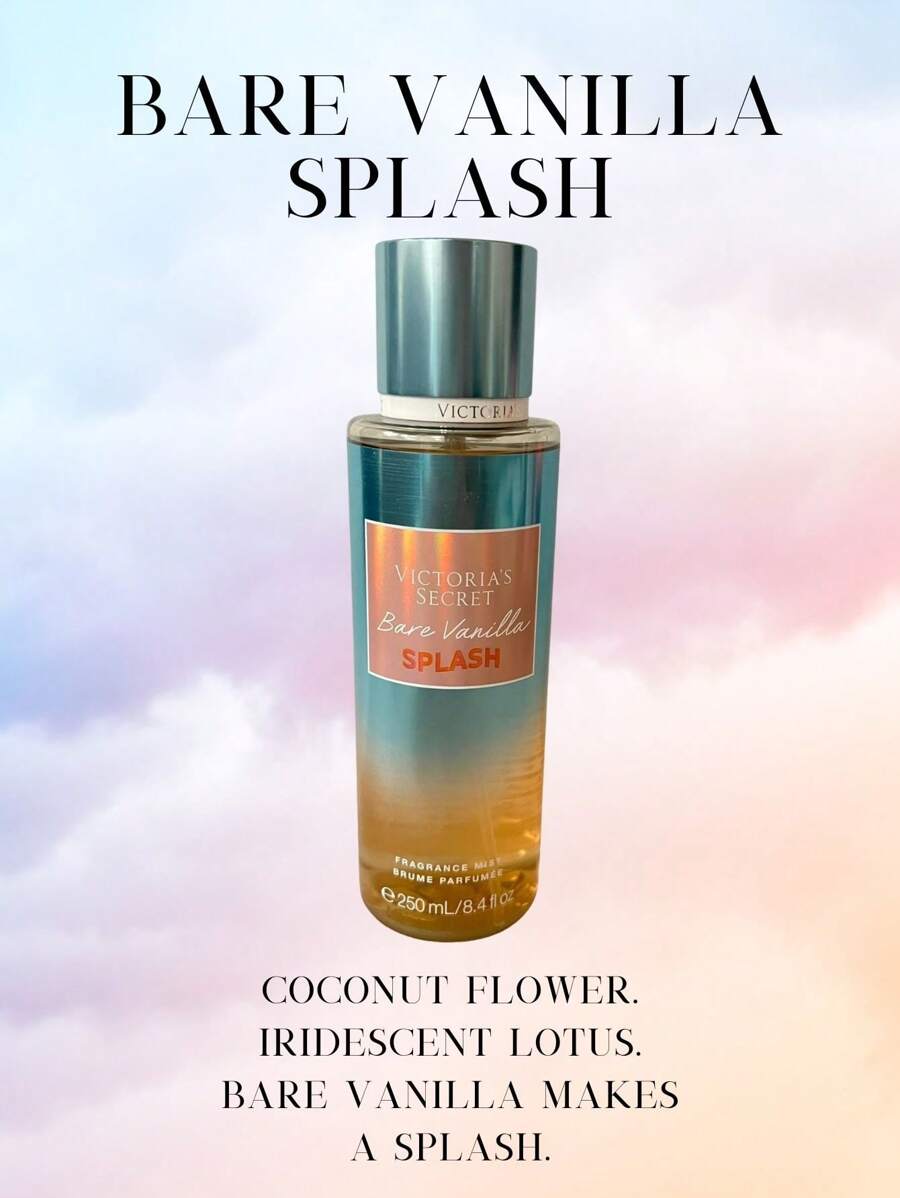 Victoria's Secret VS Body Mist Fine Fragrances Pink Perfume Bombshell Sexy - Bare Vanilla Splash - View 1
