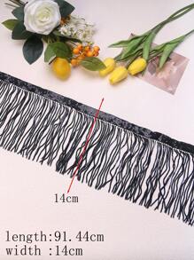 New Colorful Sequined Tassel Trim Fringed Edge DIY Stage Performance Dress Latin Dance Skirt Curtain Decor Accessory, In Stock, Width: 14cm - Multicolor - View 15