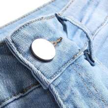 Men's Stretch Ripped Jeans Slim Blue Casual Pants - Màu xanh lam - Xem 6
