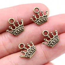 30 件 13x14 毫米皇冠吊坠锌合金金属 DIY 珠宝制作配件项链手链配件 - crown charms - 查看 4