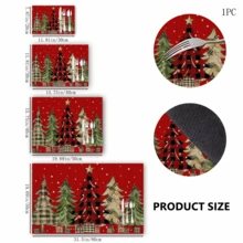 1 件圣诞老人、姜饼人、雪人和圣诞树图案杯垫、排水垫、硅胶咖啡机排水垫、防滑、超强吸水和耐用垫子，适用于桌面、餐厅、厨房、露台、家居装饰 - 彩色 - 查看 22