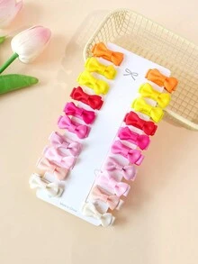 20pcs Cute Children Mini Bowknot Alligator Hair Clips - Multicolor - View 3