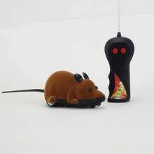 1 套无线遥控电动老鼠毛绒玩具，仿真老鼠逗猫器，防无聊遥控玩具 - 彩色 - 查看 12